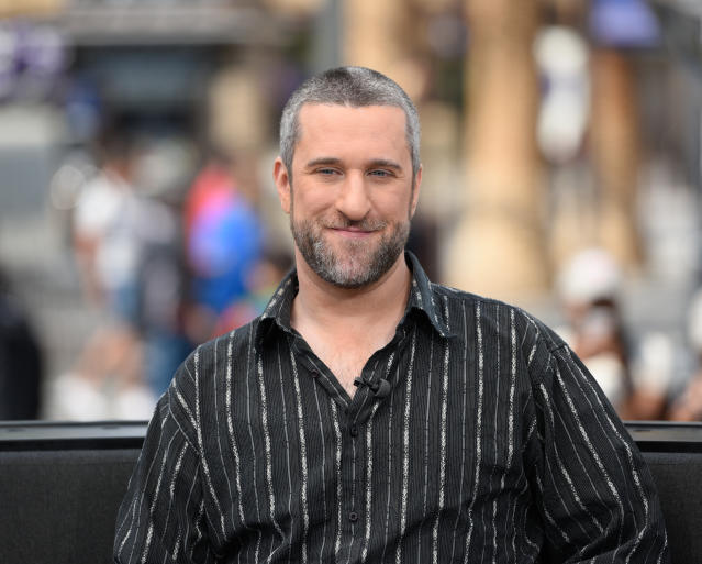 UNIVERSAL CITY, CA - MAY 16:  Dustin Diamond visits &quot;Extra&quot; at Universal Studios Hollywood on May 16, 2016 in Universal City, California.  (Photo by Noel Vasquez/Getty Images)