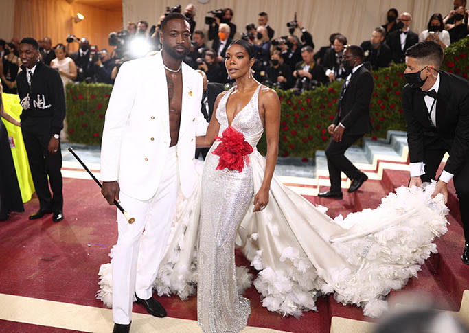 Dwayne Wade and Gabrielle Union at the 2022 Met Gala celebrating “In America: An Anthology of Fashion held at the The Metropolitan Museum of Art” on May 2 in New York City. - Credit: Christopher Polk for Variety