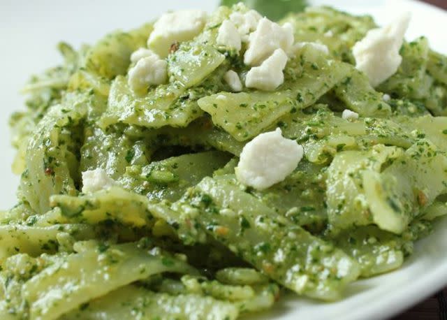 Tagliatelle with Coriander Pesto | Photo by