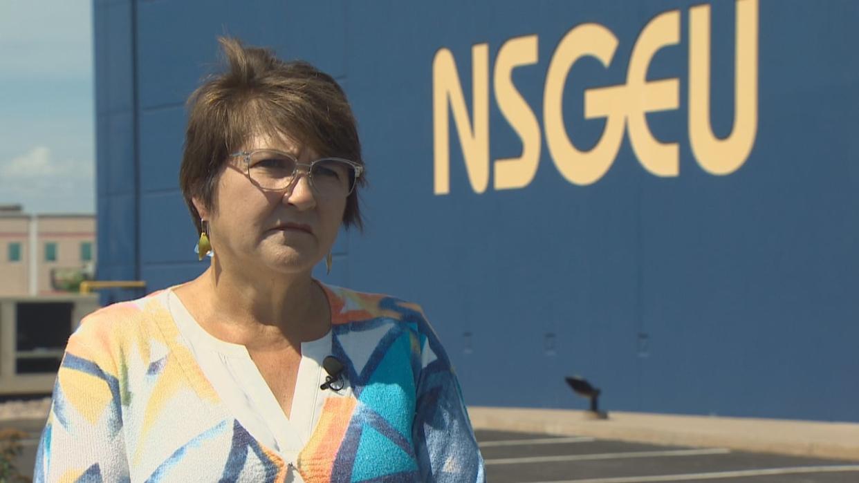 Sandra Mullen is the president of the Nova Scotia Government and General Employees Union. (Robert Guertin/CBC - image credit)