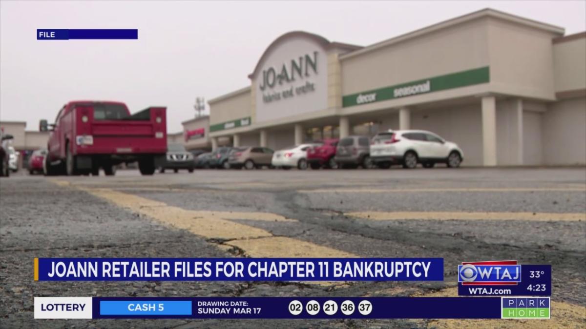 Joann fabrics files for bankruptcy