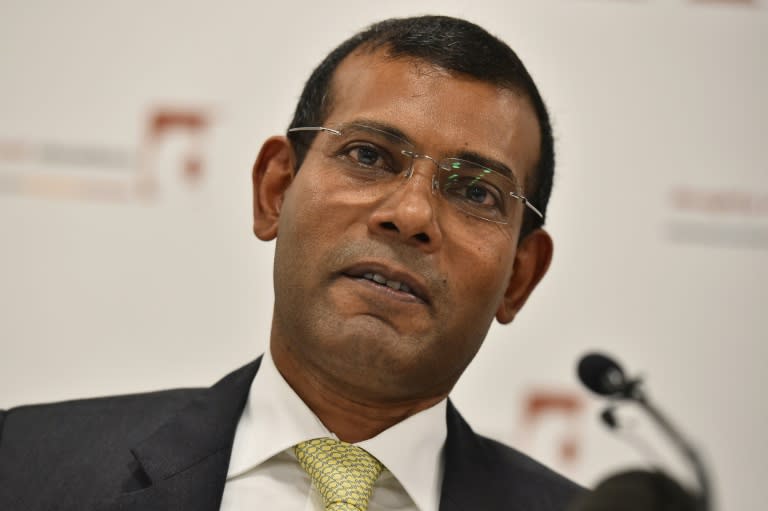 Former Maldives president Mohamed Nasheed was sentenced to prison in March 2015