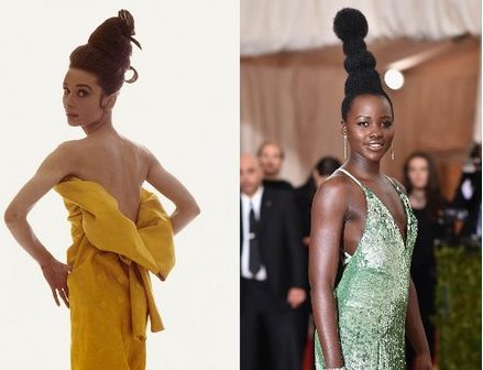 Lupita Nyong'o Claps Back at 'Vogue' for Saying Audrey Hepburn Inspired Her Met Gala Hair 