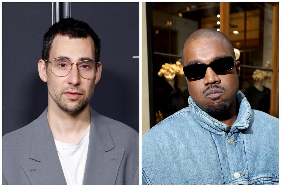 Jack Antonoff (left) and Kanye West (Getty)