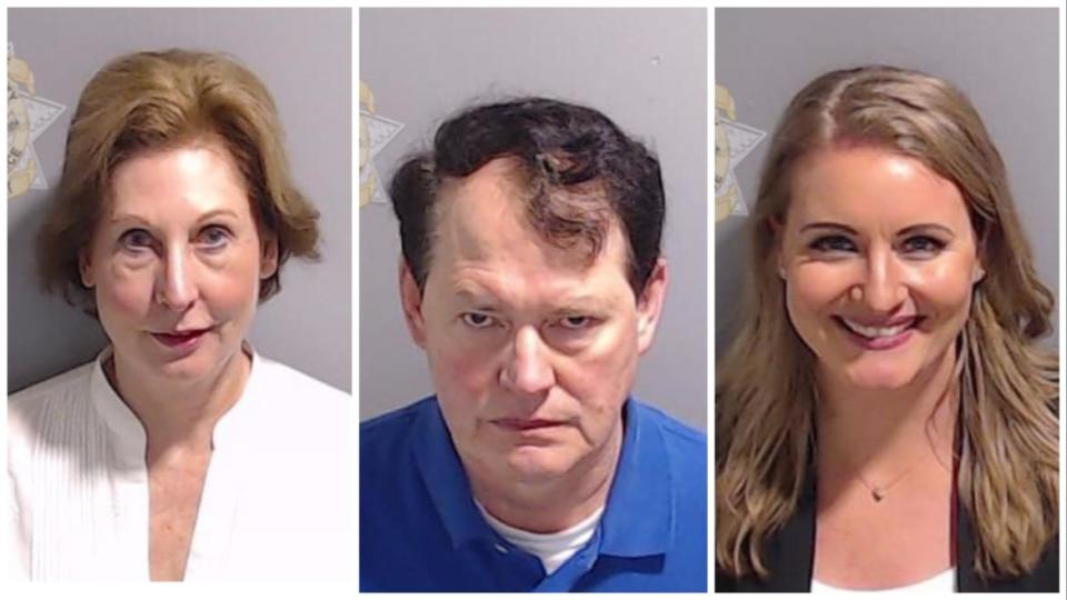 Sidney Powell, Ray Smith and Jenna Ellis via Fulton County Jail