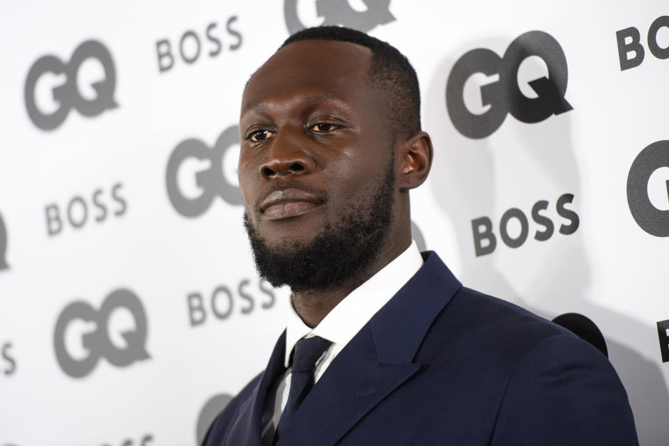 Stormzy attending the GQ Men of the Year Awards at the Mandarin Oriental Hyde Park, London. Picture date: Wednesday November 16, 2022. Photo credit should read: Matt Crossick/Empics