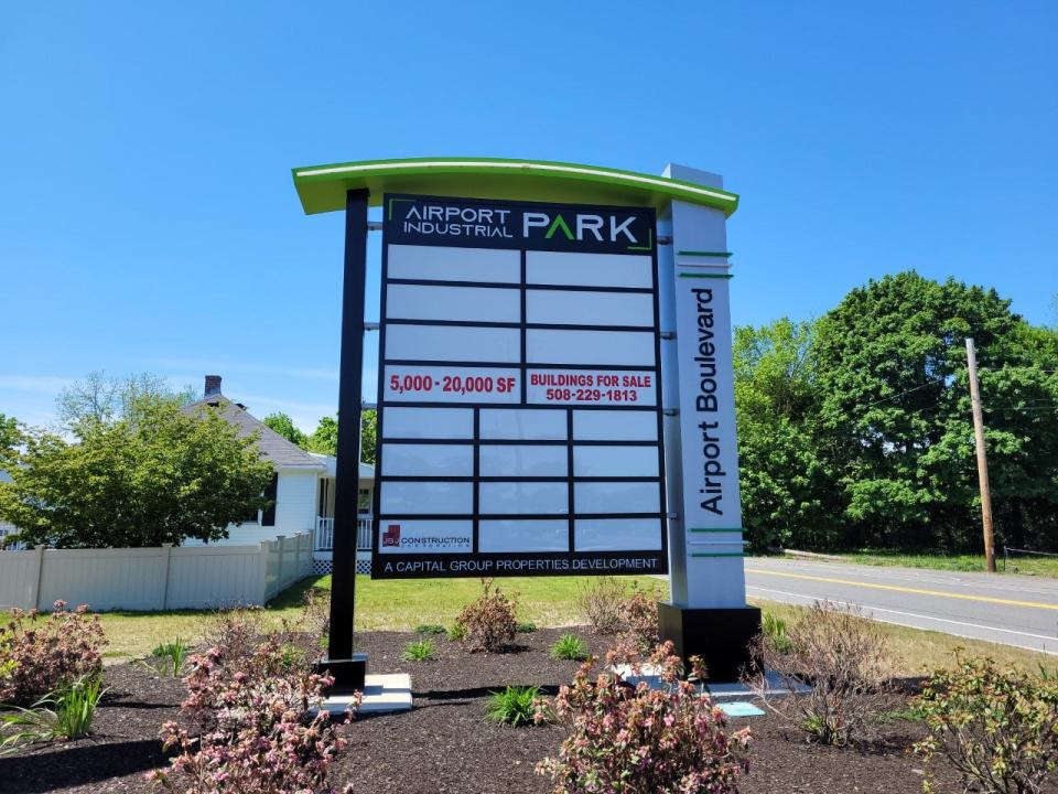 The former Marlboro Airport has been converted into an industrial park, with plans for as many as 20 buildings to be constructed on the site.