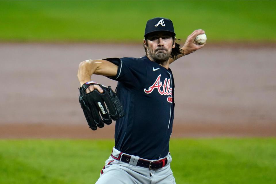 Cole Hamels last pitched in the majors in 2020 with the Braves.