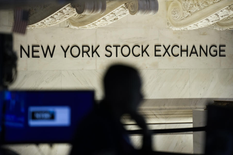 FILE - Traders work on the floor at the New York Stock Exchange in New York, Tuesday, Jan. 24, 2023. (AP Photo/Seth Wenig)