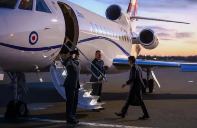 The prime minister has been criticised in the past for his use of private planes