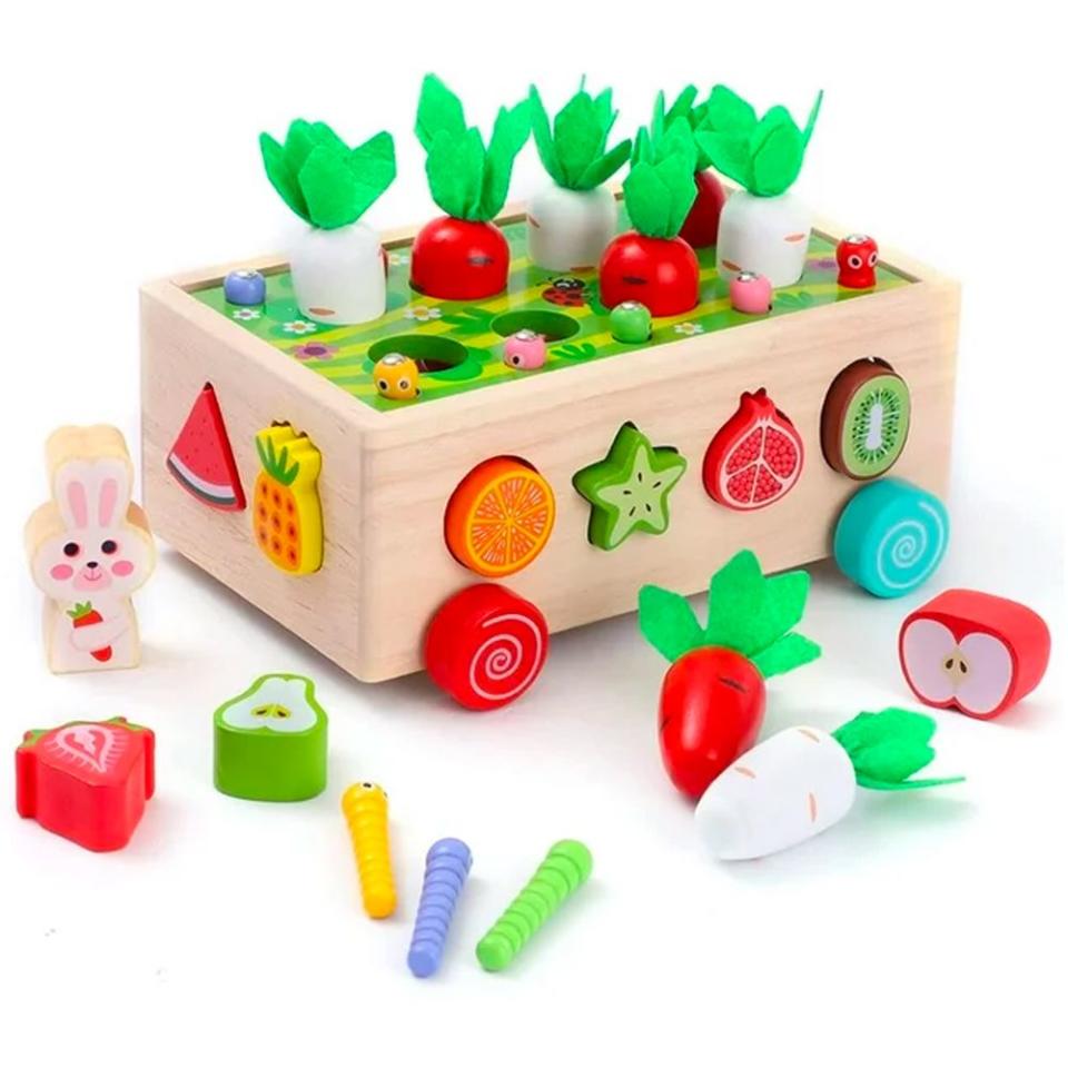 <p><a href="https://go.redirectingat.com?id=74968X1596630&url=https%3A%2F%2Fwww.walmart.com%2Fip%2FAYMZ-Montessori-Wooden-Garden-Toy-Baby-Boys-Girls-1-2-3-Years-Old-Fine-Motor-Skills-Color-Shape-Fruit-Sorting-Educational-Toys-Game-Toddler-1-3%2F1280490758&sref=https%3A%2F%2Fwww.bestproducts.com%2Fparenting%2Fbaby%2Fg21527974%2Ftoys-gifts-for-1-year-olds%2F" rel="nofollow noopener" target="_blank" data-ylk="slk:Shop Now;elm:context_link;itc:0;sec:content-canvas" class="link ">Shop Now</a></p><p>Montessori Wooden Garden</p><p>walmart.com</p><p>$21.99</p>