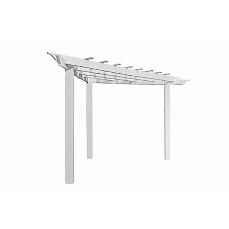 New England Arbors White Tile Freestanding Pergola