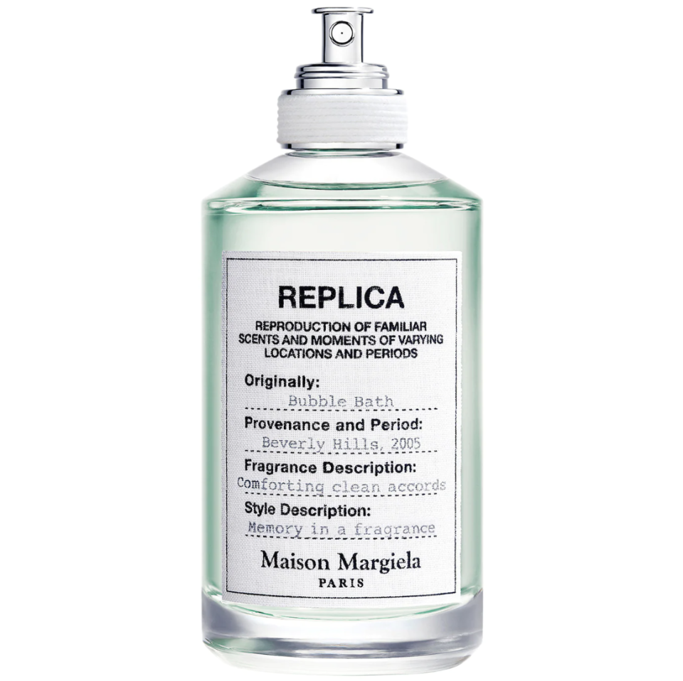 <p><a href="https://go.redirectingat.com?id=74968X1596630&url=https%3A%2F%2Fwww.sephora.com%2Fproduct%2Fmaison-margiela-replica-bubble-bath-P466135&sref=https%3A%2F%2Fwww.cosmopolitan.com%2Fstyle-beauty%2Fbeauty%2Fg46199482%2Fmaison-margiela-replica-perfume-review%2F" rel="nofollow noopener" target="_blank" data-ylk="slk:Shop Now;elm:context_link;itc:0;sec:content-canvas" class="link ">Shop Now</a></p><p>'Replica' Bubble Bath Eau De Toilette</p><p>sephora.com</p><p>$85.00</p>