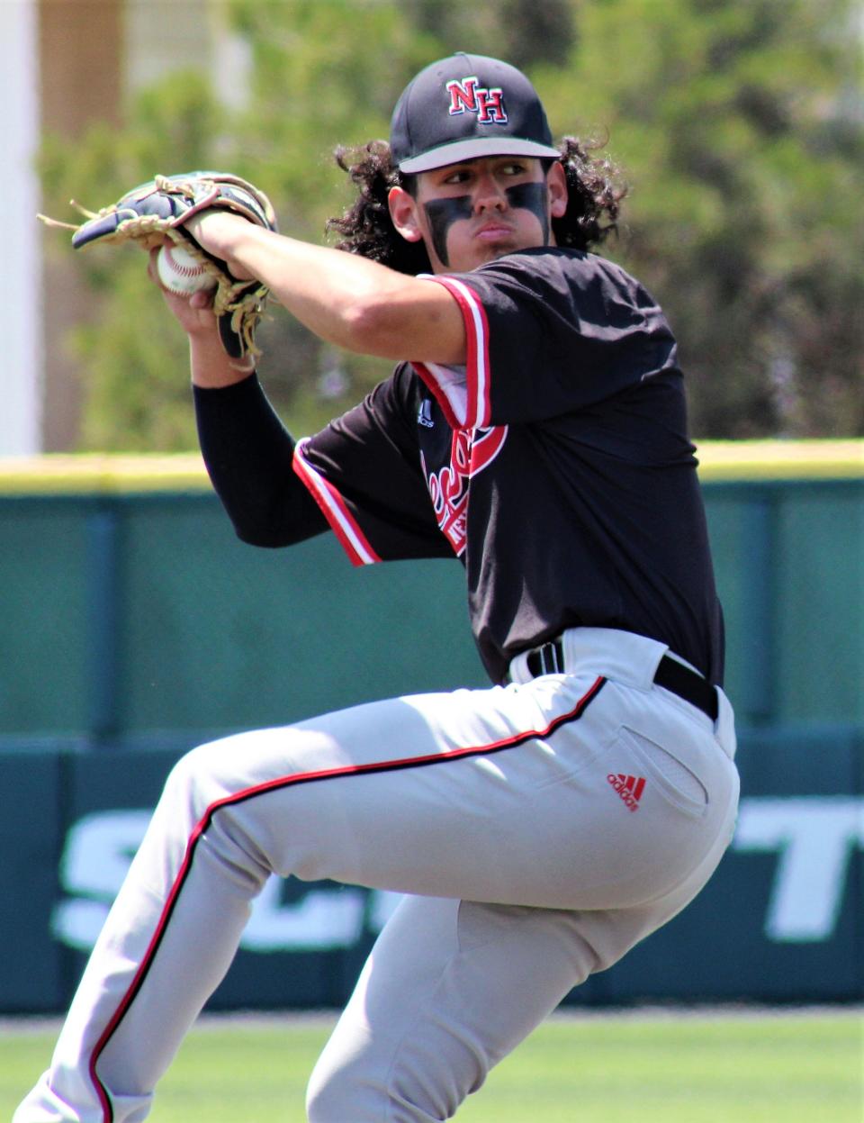 Ashton Lucio was the losing pitcher in Game 2 against Anson but hit a two-run homer in Game 3.