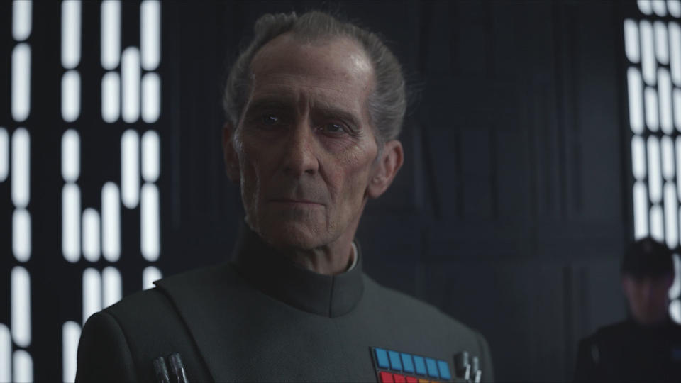 Peter Cushing as brought back to life in 'Rogue One' (Credit: Lucasfilm/Disney)