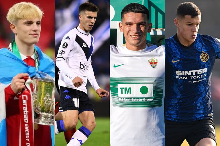 Garnacho, Perrone, Blanco y Carboni, los cuatro jugadores que incluyó Lionel Scaloni