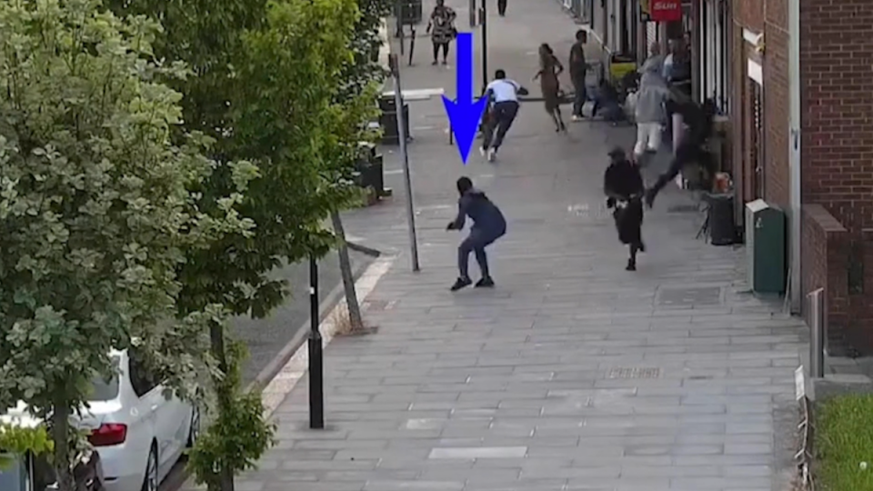 Gunman Ricardo Anderson sends shoppers running for cover (Met Police)