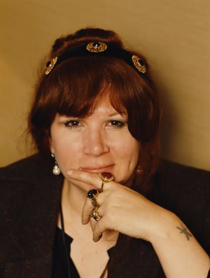 American author and journalist Patricia Kennealy-Morrison, circa 1990.