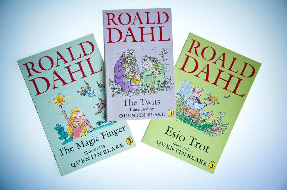 Roald Dahl - The Magic Finger, The Twits & Esio Trot -  three short funny children's novels - illustrated by Quentin Blake. UK