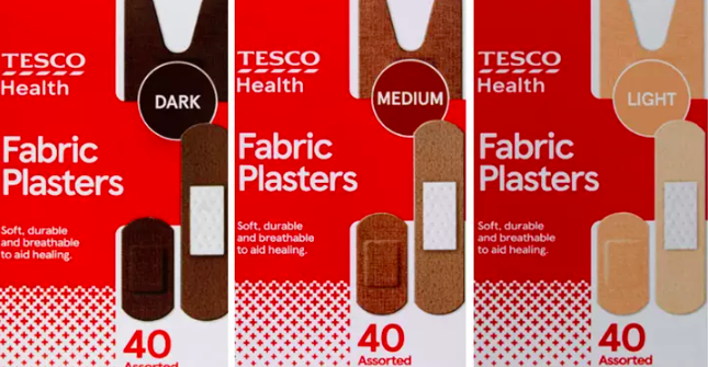 Tesco has launched a range of plasters in different skin tones (Tesco/PA)