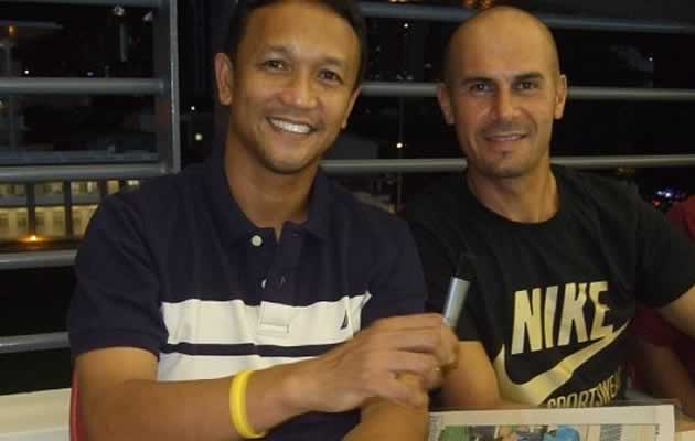 Abbas Saad still keeps in contact with former teammates like Fandi Ahmad (Photo courtesy of Abbas Saad)