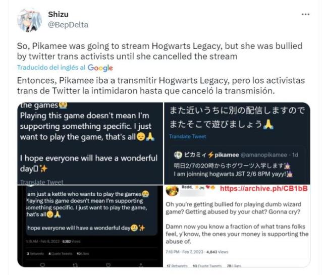 Hogwarts Legacy: famosa vtuber Pikamee deja el mundo del streaming y fans  aseguran que fue debido al boicot que existe contra el juego