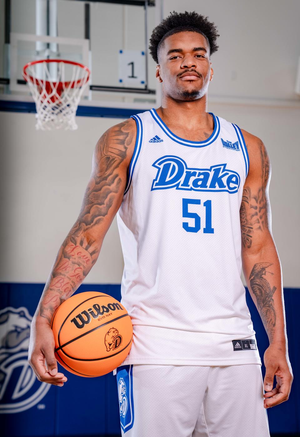 Drake forward Darnell Brodie is starting his fourth season with the Bulldogs.
