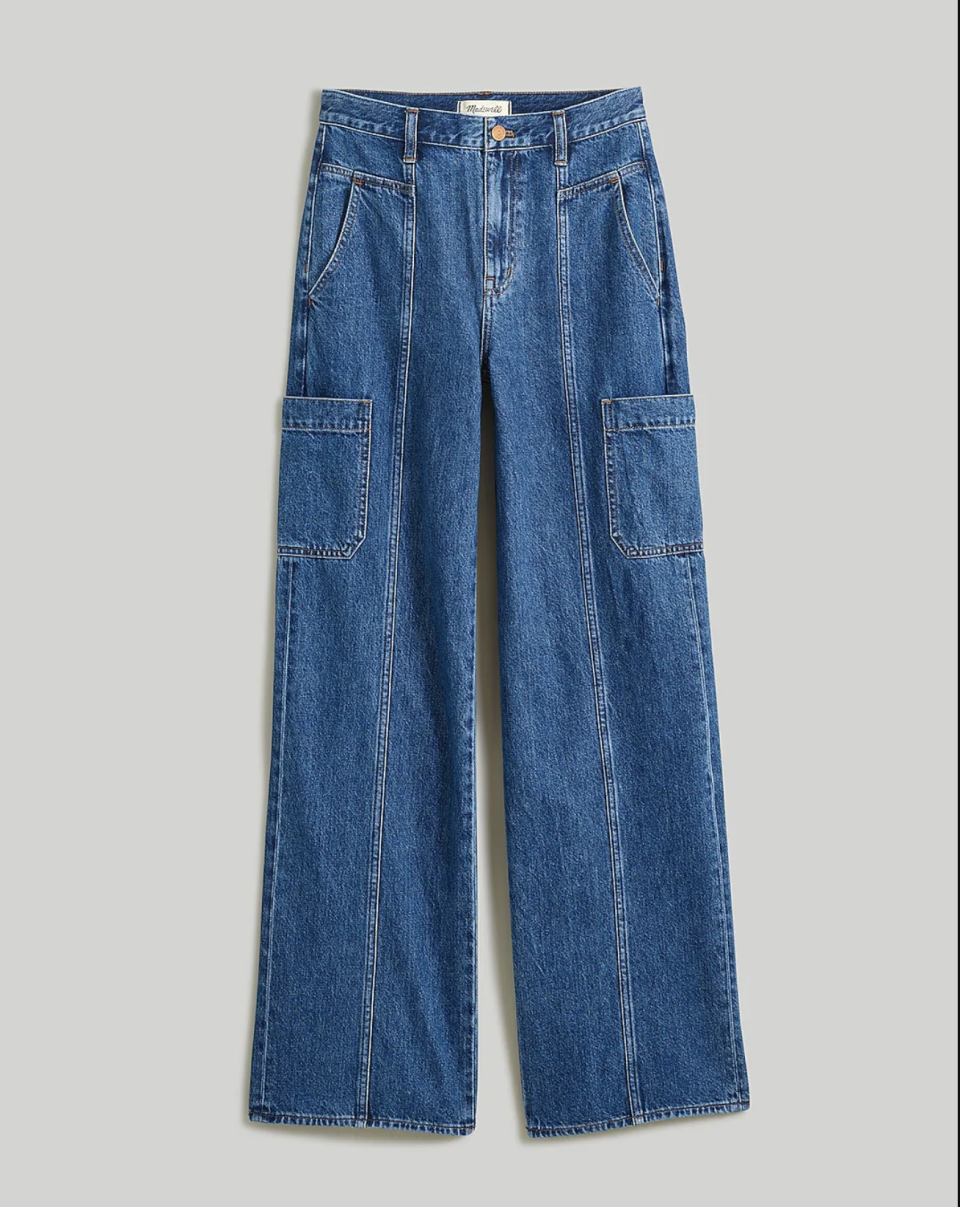 <p><a href="https://go.redirectingat.com?id=74968X1596630&url=https%3A%2F%2Fwww.madewell.com%2Fbaggy-straight-cargo-jeans-in-codey-wash-NN489.html&sref=https%3A%2F%2F" rel="nofollow noopener" target="_blank" data-ylk="slk:Shop Now;elm:context_link;itc:0;sec:content-canvas" class="link ">Shop Now</a></p><p>Baggy Straight Cargo Jeans</p><p>madewell.com</p><p>$69.00</p>