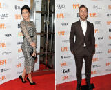 <p>OK, these two though! Eva Mendes and Ryan Gosling showed up to the TIFF premiere of their film, “The Place Beyond The Pines,” in 2012 in two incredible outfits. <i>(Photos by Sonia Recchia/Getty Images)</i></p>