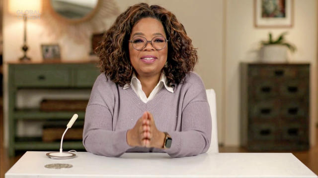 Oprah Winfrey talk show host in image as she is announced as Meghan Harry interviewer