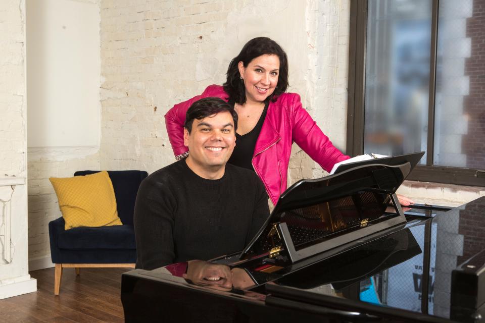 Robert Lopez and Kristen Anderson-Lopez, composer-lyricists of the Disney musical “Frozen.”