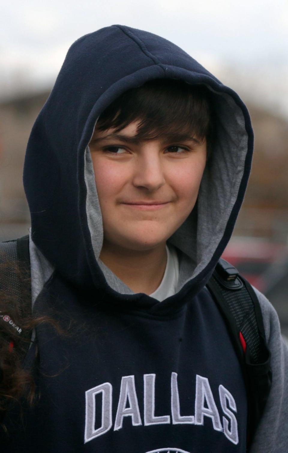 Ninth-grader Brandon Irving said he noticed that students and teachers were more dutiful about COVID protocols on Monday.