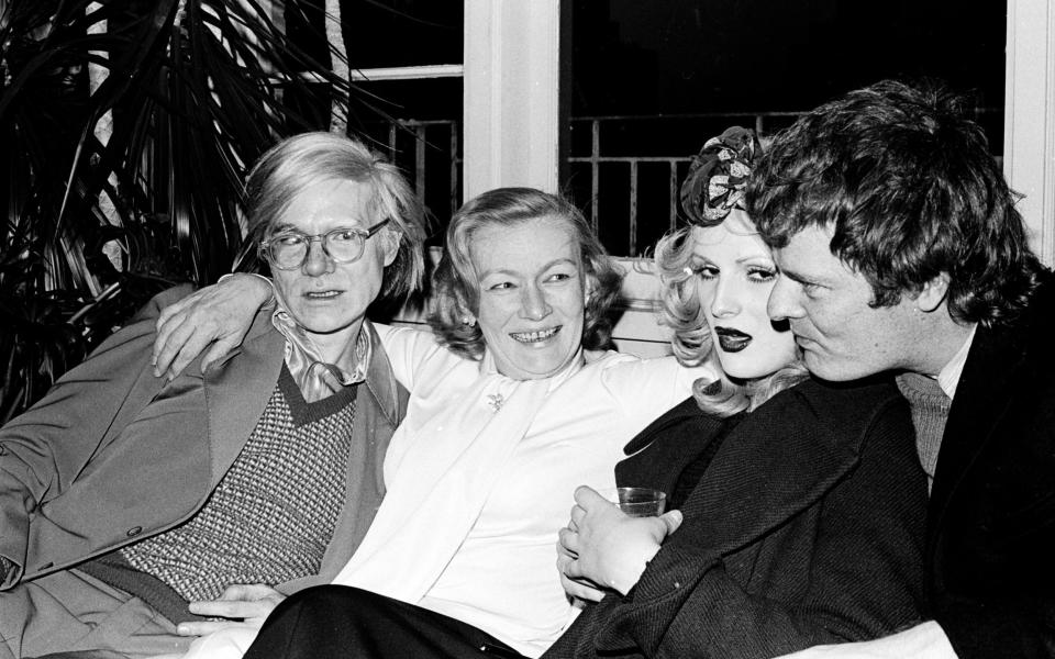 Veronica Lake with Andy Warhol, Candy Darling and Paul Morrissey - Archive Photos