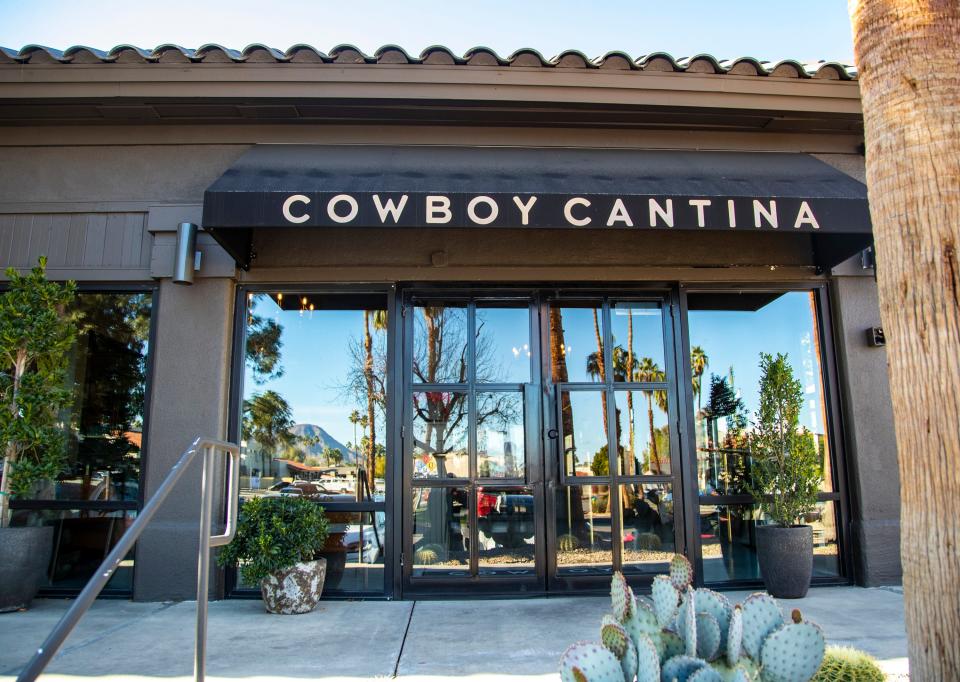 The exterior of Cowboy Cantina is seen in Palm Desert, Calif., Friday, Jan. 6, 2023. 