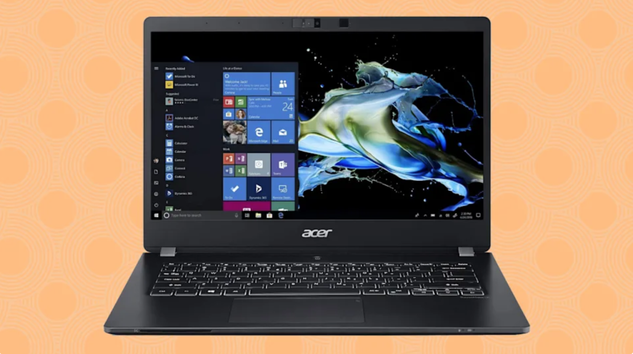 Acer Travelmate P6 laptop in black