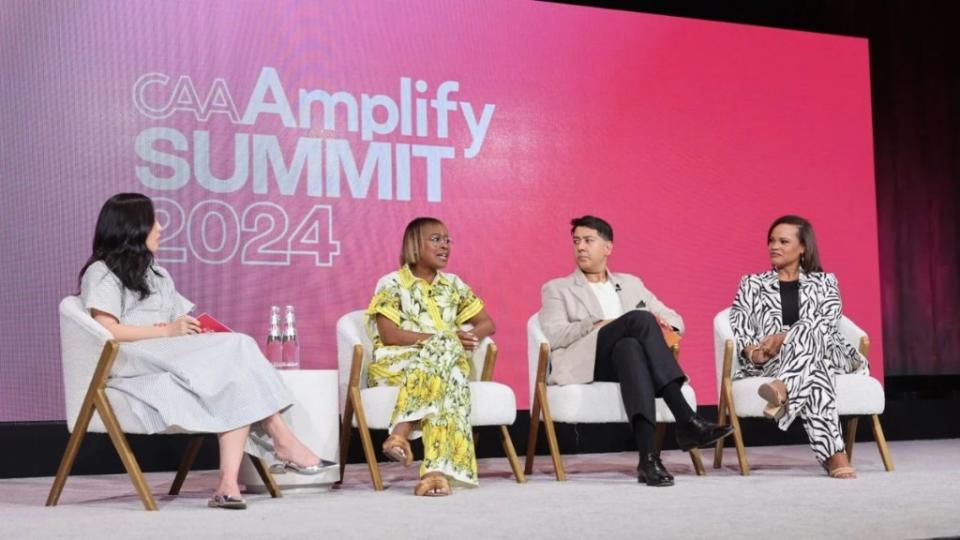 Cindy Uh, Erinn Haines, Imran Ahmed and Laura Coates at the 2024 CAA Amplify Summit (CAA)