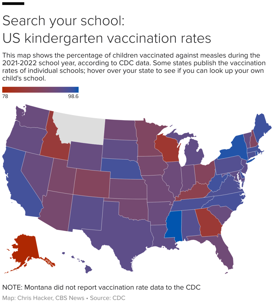 Search your school: U.S. schools at risk of measles