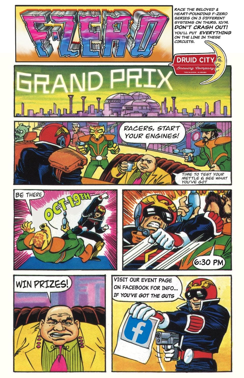 Druid City Brewing Company will host an F-Zero Grand Prix tournament Thursday night.