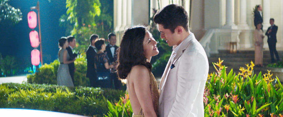 Constance Wu and Henry Golding in <em>Crazy Rich Asians.</em> (Photo: Warner Bros. Pictures/courtesy Everett Collection)