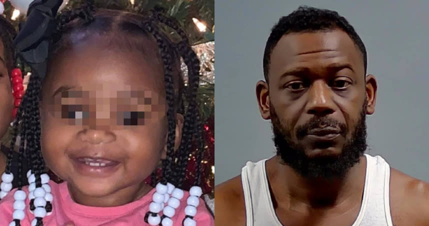 美國一名8歲男童翻出父親蘭道爾（右）的手槍，意外擊斃1歲妹妹（左）。（圖／翻攝自推特）