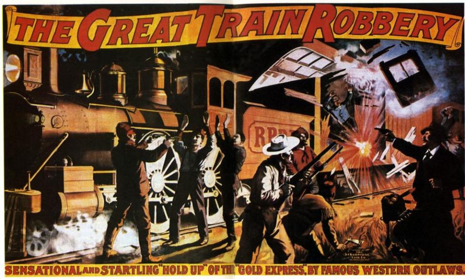 Train in vain ... The Great Train Robbery (1903).