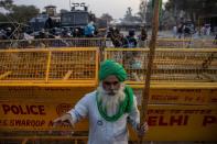 FILE PHOTO: Protest against newly passed farm bills near Delhi