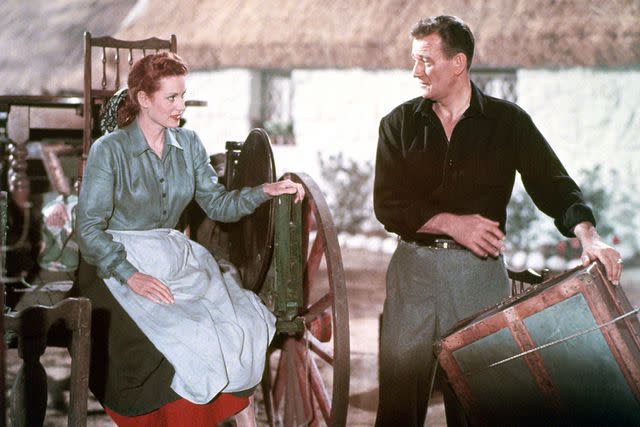 <p>Republic/Kobal/Shutterstock</p> John Wayne and Maureen O'Hara in "The Quiet Man"