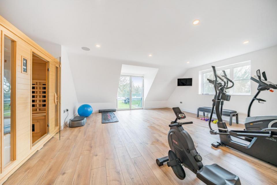 East Anglian Daily Times: The gym/fifth bedroom with sauna