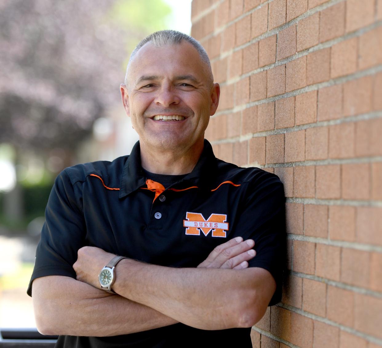 Sam ElFaye, a financial literacy teacher at Marlington High School, is the Canton Repository's Walsh University Teacher of the Month for June. He was photographed Wednesday, May 31, 2023, at the school.