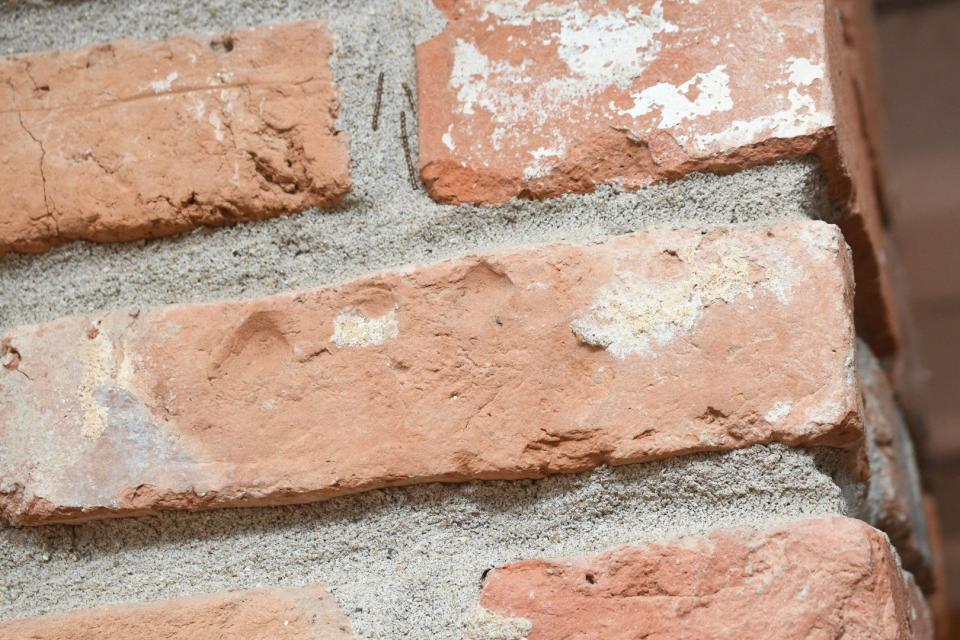 An unknown enslaved person made these fingerprint indentions in the handmade brick Kent Plantation House. They are part of Kent House’s Black History Month tour, “The Enslaved Experience in Cenla: Living in Bondage.”