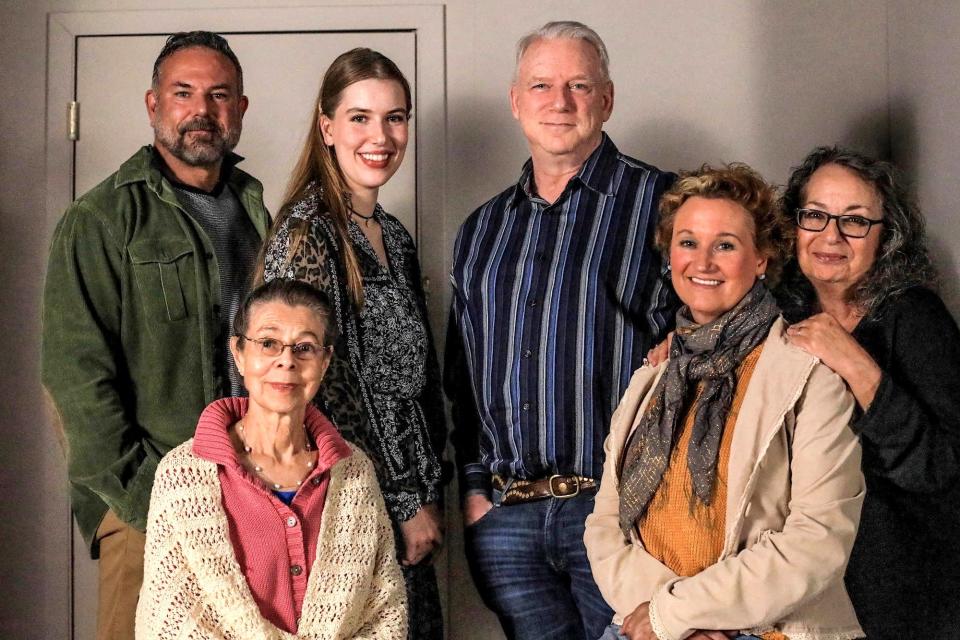 Playing a family gathering for a Thanksgiving celebration in the Tony Award-winning "The Humans" at Provincetown Theater are, from clockwise from upper left, Nathan Butera, Danica Jensen, Ken Lockwood, Jadah Carroll, Laura Scribner and Dian Hamilton.