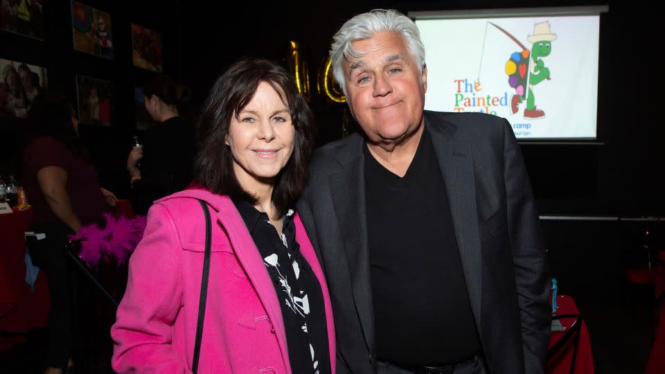 Mavis and Jay Leno attend a benefit at the Roxy in West Hollywood on February 26, 2020. - Benjamin Shmikler/ABImages/AP