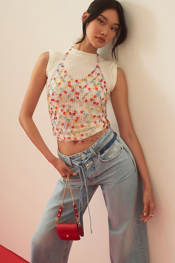 <p><a href="https://go.redirectingat.com?id=74968X1596630&url=https%3A%2F%2Fwww.anthropologie.com%2Fshop%2Fmulticolor-beaded-cami&sref=https%3A%2F%2F" rel="nofollow noopener" target="_blank" data-ylk="slk:Shop Now;elm:context_link;itc:0;sec:content-canvas" class="link ">Shop Now</a></p><p>Multicolor Beaded Cami</p><p>anthropologie.com</p><p>$98.00</p>