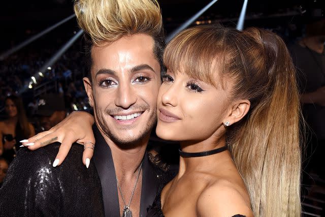 <p>Kevin Mazur/WireImage</p> Frankie Grande and Ariana Grande at the MTV Video Music Awards at Madison Square Garden in New York City in August 2016